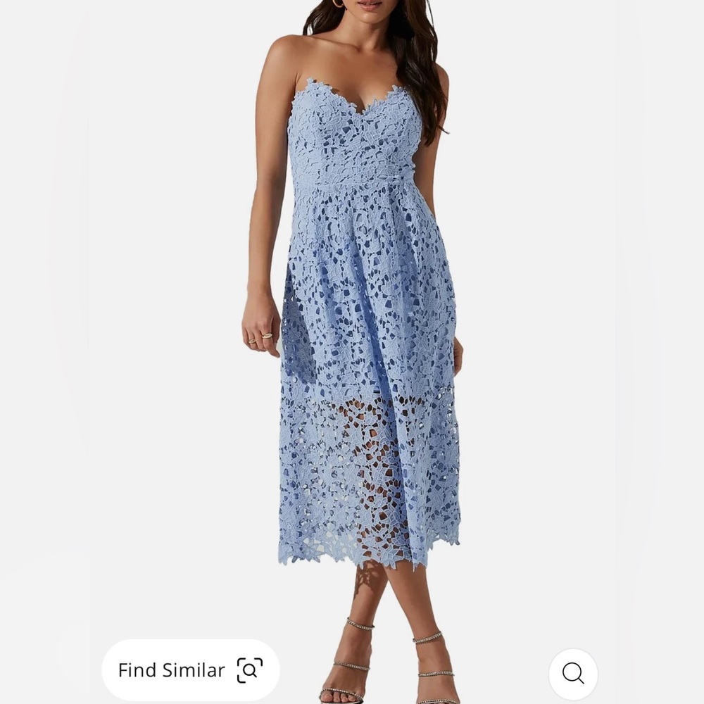 ASTR the label lace midi cocktail dress
